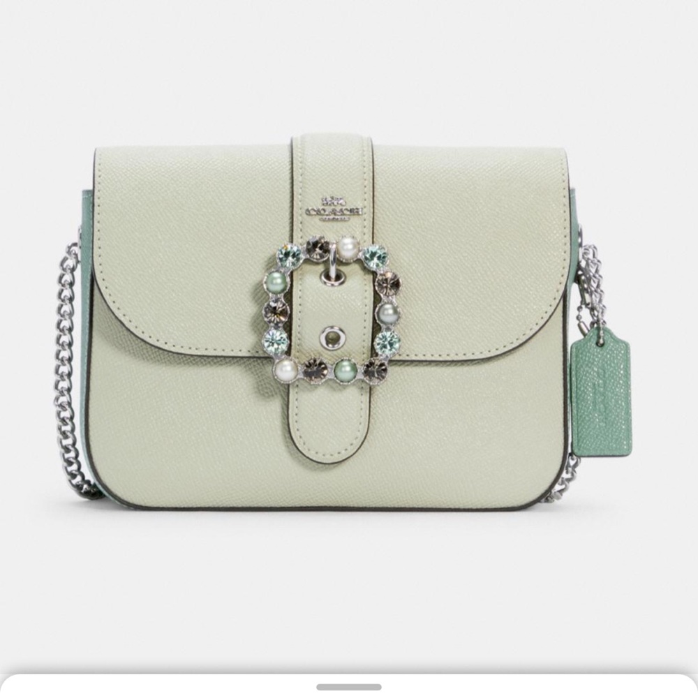Coach Disney X Gemma Crossbody Pale Green w/Chain